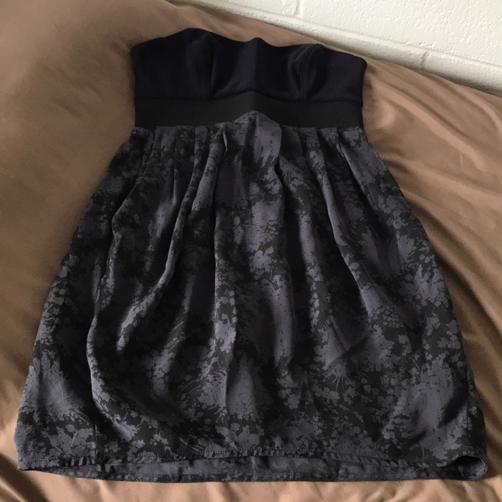 Top shop silks mini dress navy blue